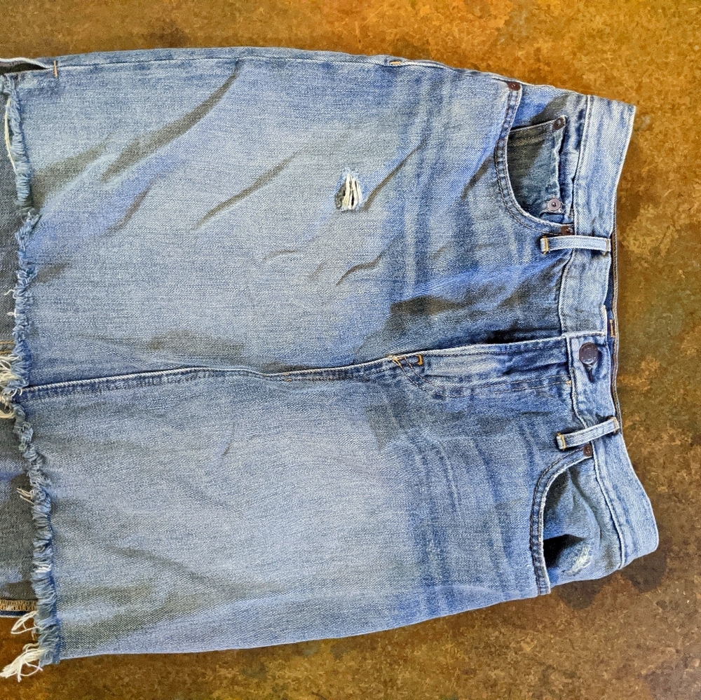 ABLE blue jean skirt